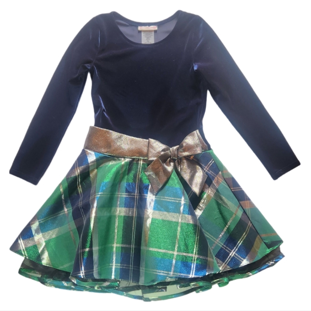 Bonnie Jean Drop Waist Holiday Dress Size 8
